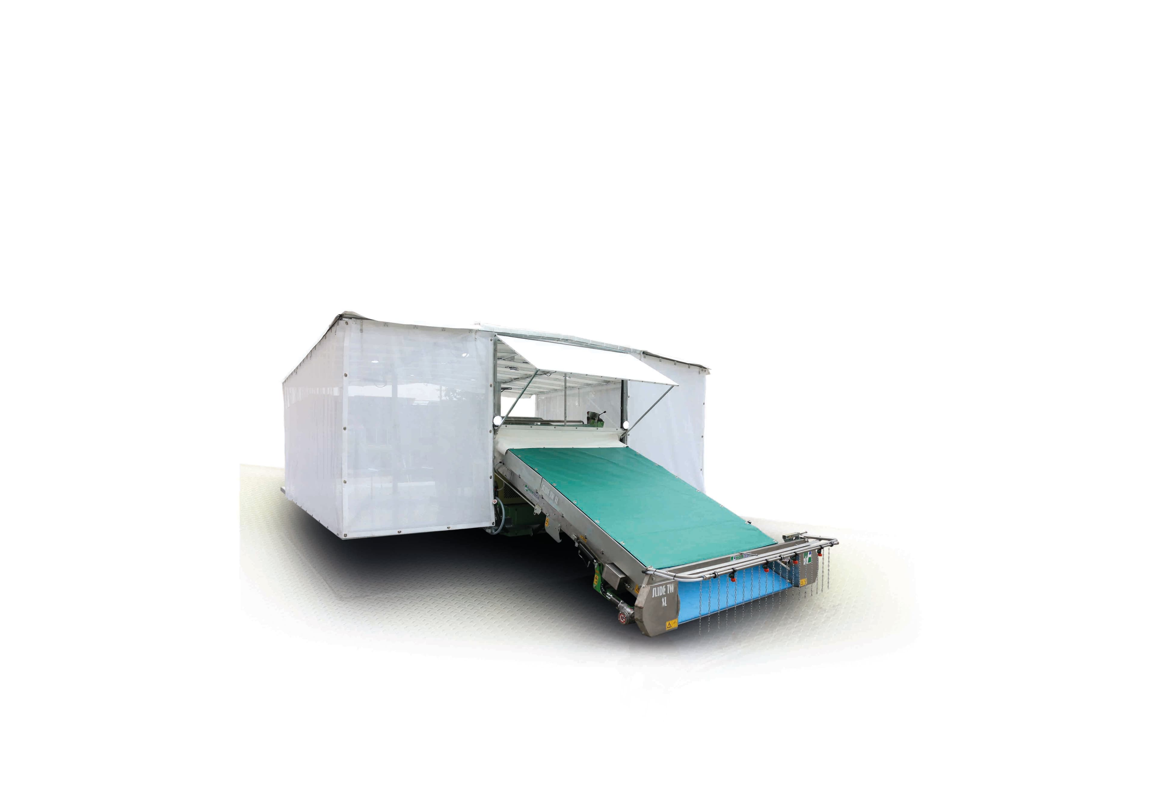 SLIDE TRAX raccoglitrice per prodotti di quarta gamma a foglia