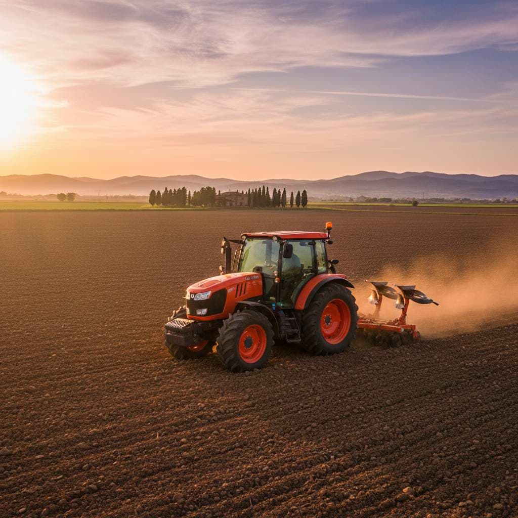 Trattore in campo