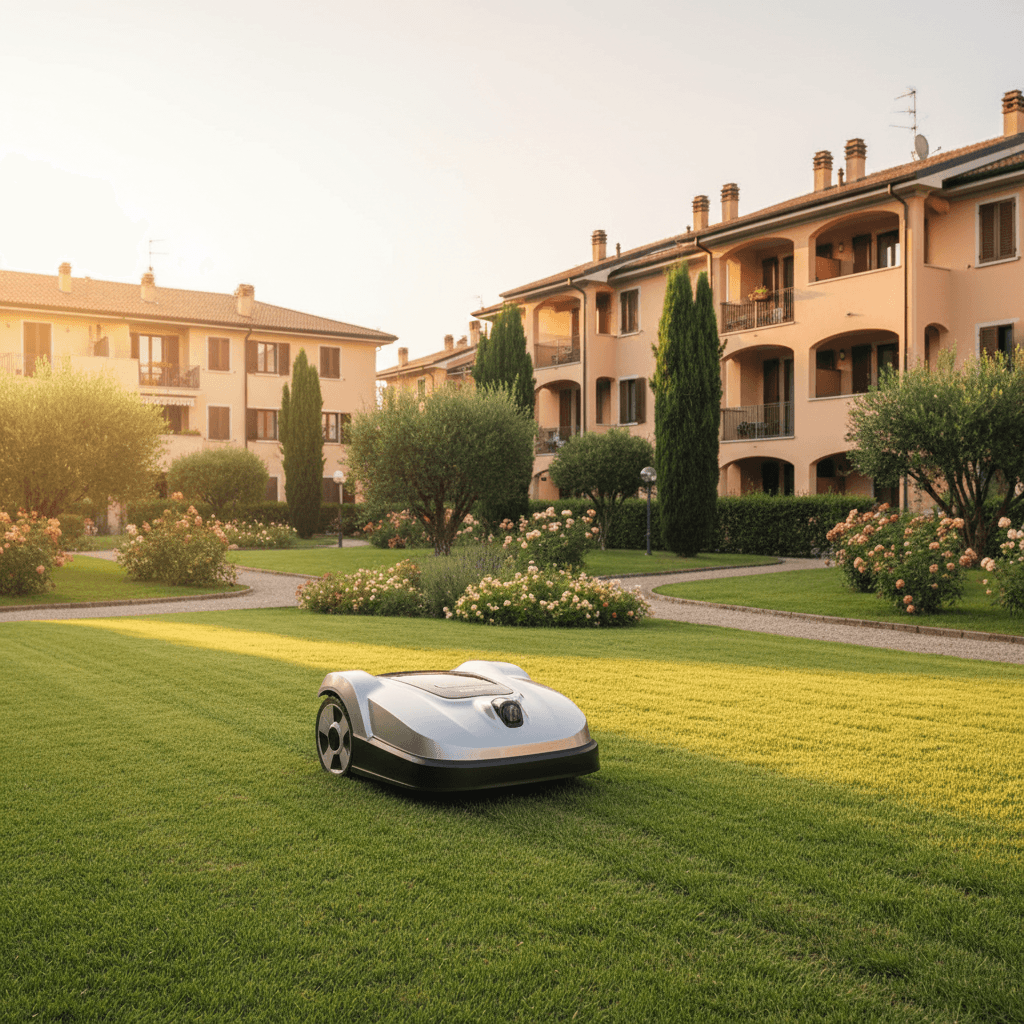 Robot Rasaerba Condominio Ponte San Pietro: Kress Mission RTK